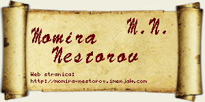 Momira Nestorov vizit kartica